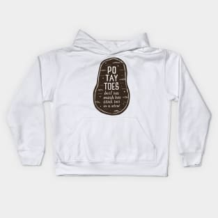 POTATO Hangry Design Kids Hoodie